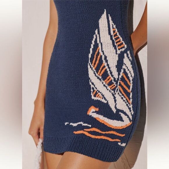 Anthropologie Sleeveless Scoop-Neck Icon Mini Sweater Dress Medium - Picture 6 of 8